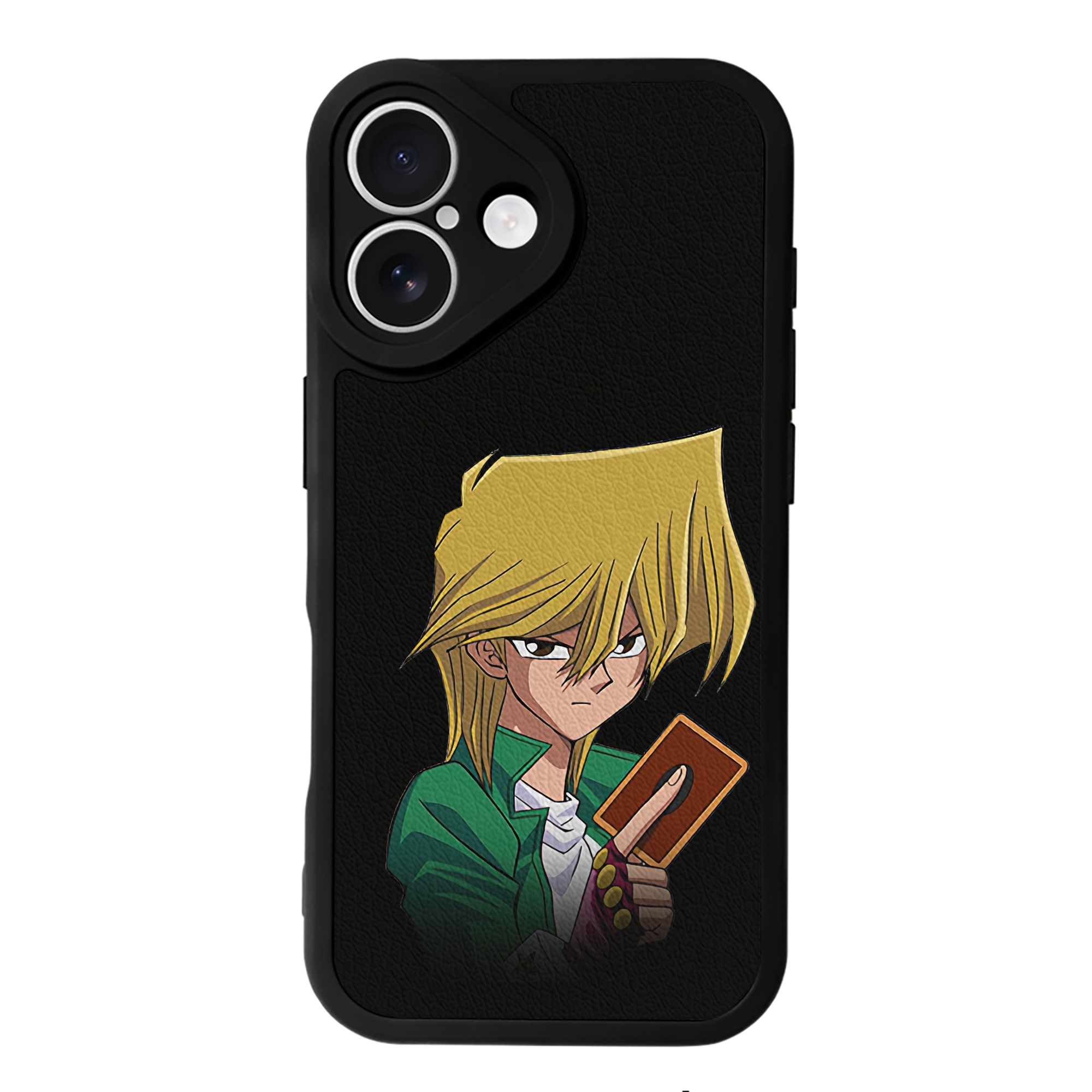（画像用） 遊☆戯☆王 Yu-Gi-Oh! 【iPhone 16シリーズ対応】シリコンスマホケース（レザー調） 材質：シリコン